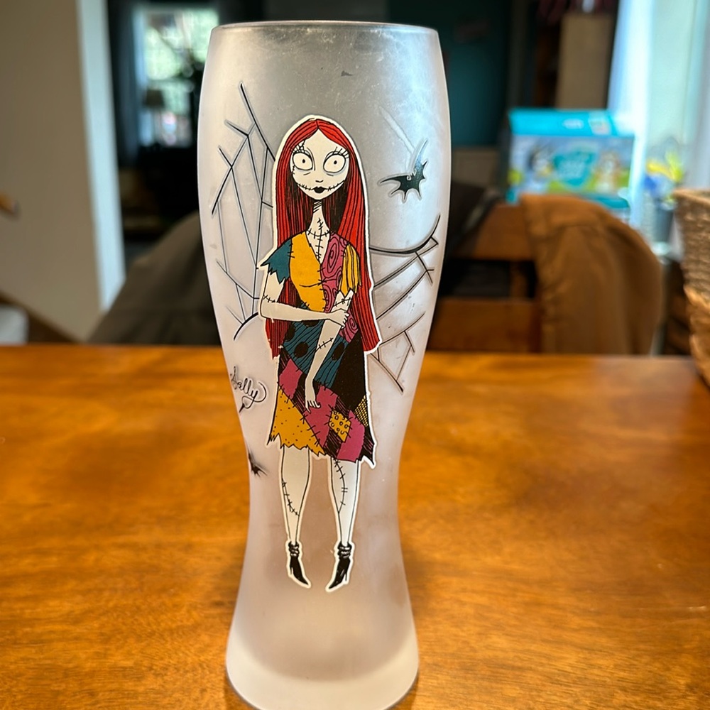 The nightmare before Christmas frosted sally glass